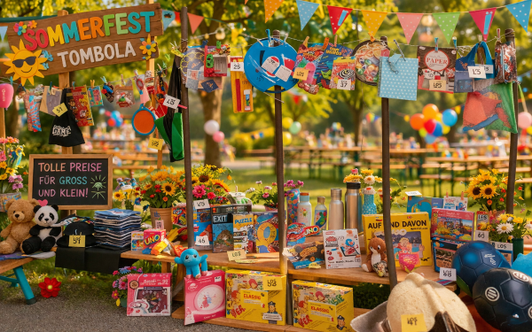 Preise für Tombola, Gewinnspiele, Verlosungen u. Spendenaktionen